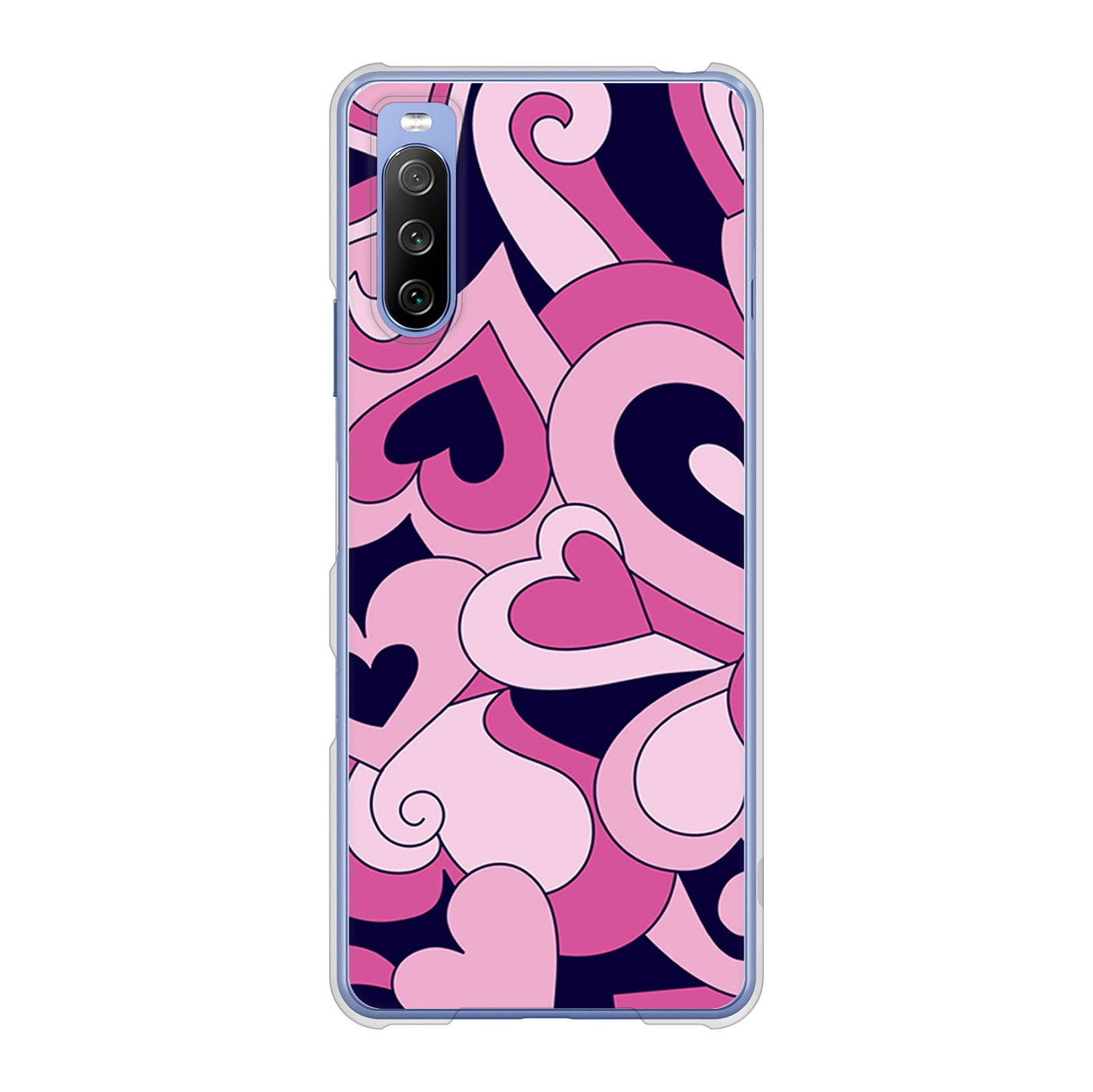 Xperia 10 III SO-52B docomo 高画質仕上げ 背面印刷 ハードケース プリティハート