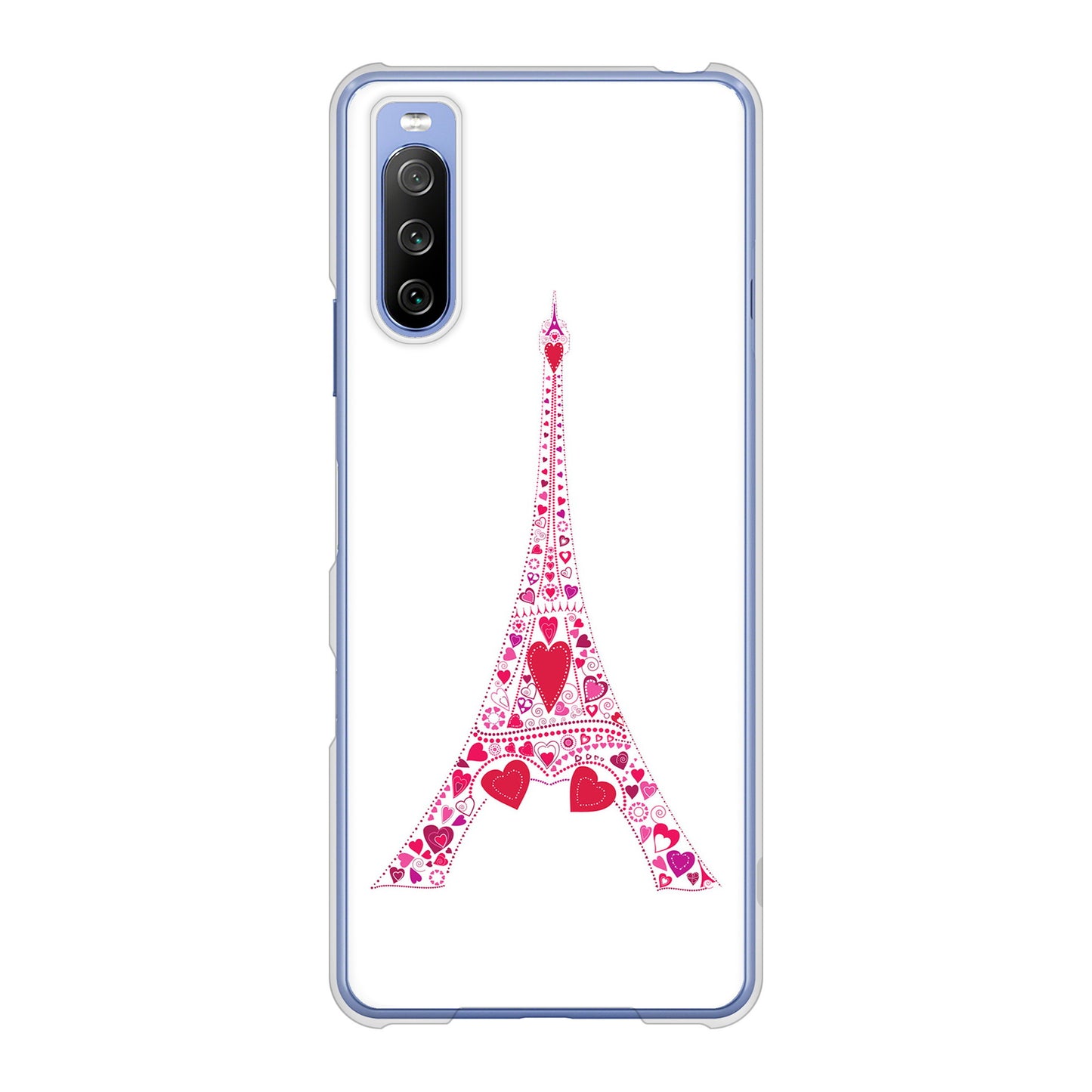 Xperia 10 III SO-52B docomo 高画質仕上げ 背面印刷 ハードケース LOVE フランス