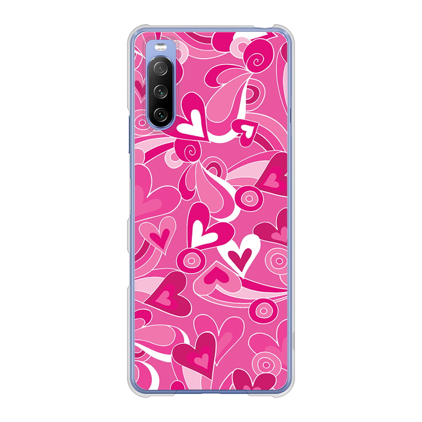 Xperia 10 III SO-52B docomo 高画質仕上げ 背面印刷 ハードケース プリティハート