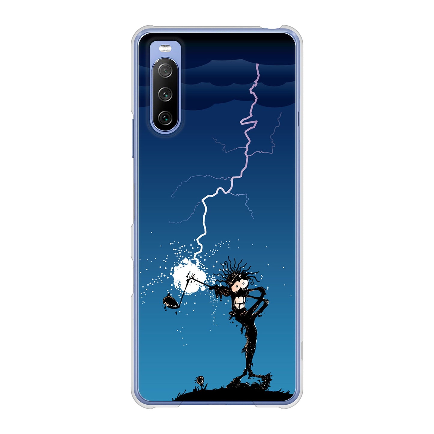 Xperia 10 III SO-52B docomo 高画質仕上げ 背面印刷 ハードケース 【417 ゴルファーの苦難】