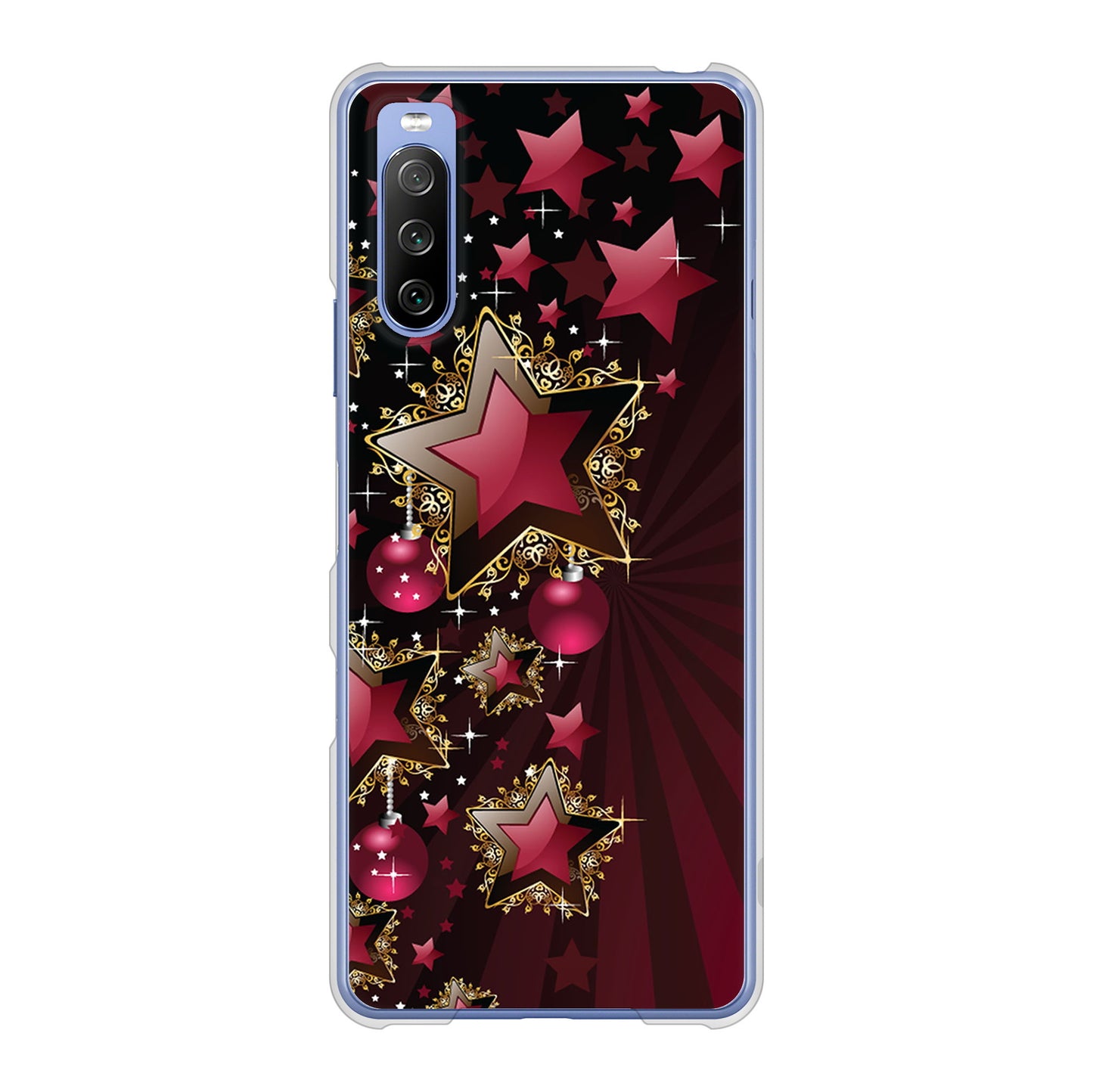 Xperia 10 III SO-52B docomo 高画質仕上げ 背面印刷 ハードケース 【434 星の壁】