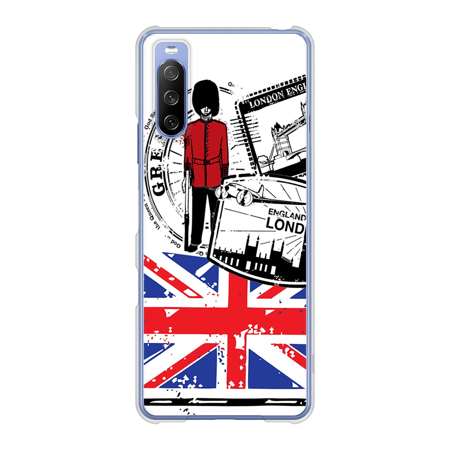 Xperia 10 III SO-52B docomo 高画質仕上げ 背面印刷 ハードケース イギリスの風景