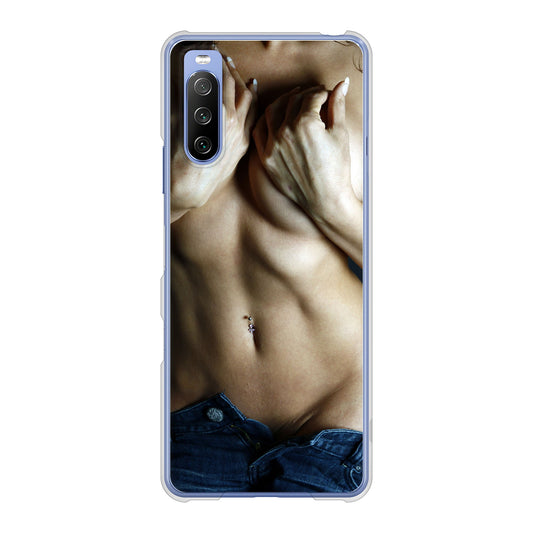 Xperia 10 III SO-52B docomo 高画質仕上げ 背面印刷 ハードケース 【602 ボディライン】