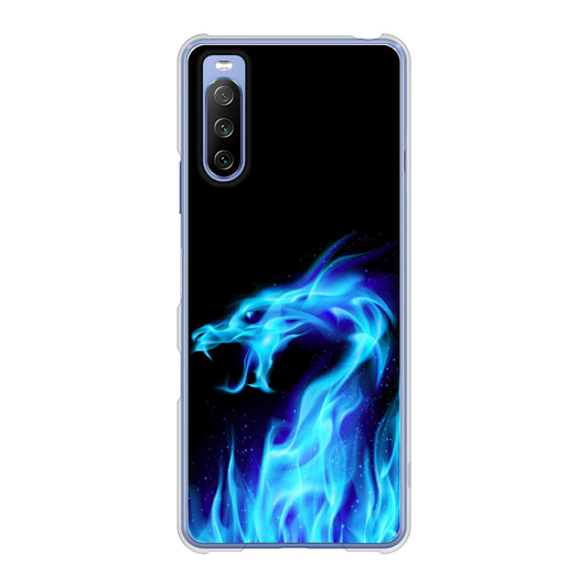 Xperia 10 III SO-52B docomo 高画質仕上げ 背面印刷 ハードケース ドラゴン