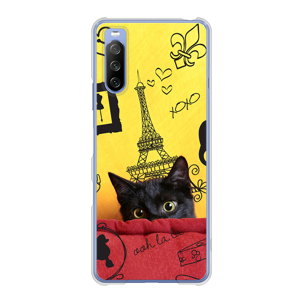 Xperia 10 III SO-52B docomo 高画質仕上げ 背面印刷 ハードケース LOVE フランス
