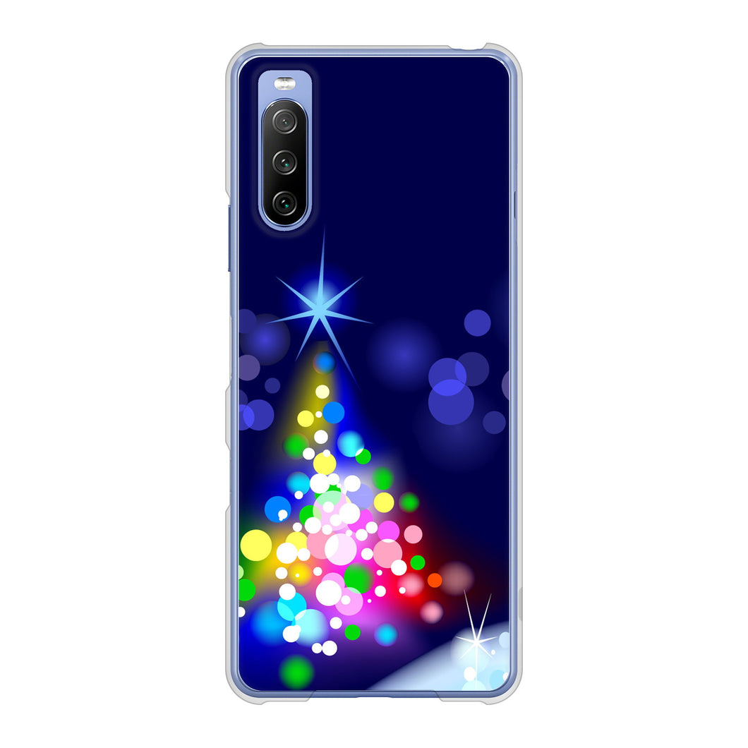 Xperia 10 III SO-52B docomo 高画質仕上げ 背面印刷 ハードケース クリスマス