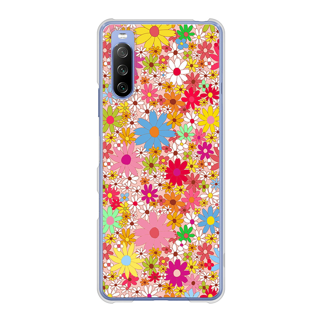 Xperia 10 III SO-52B docomo 高画質仕上げ 背面印刷 ハードケース リバティプリント