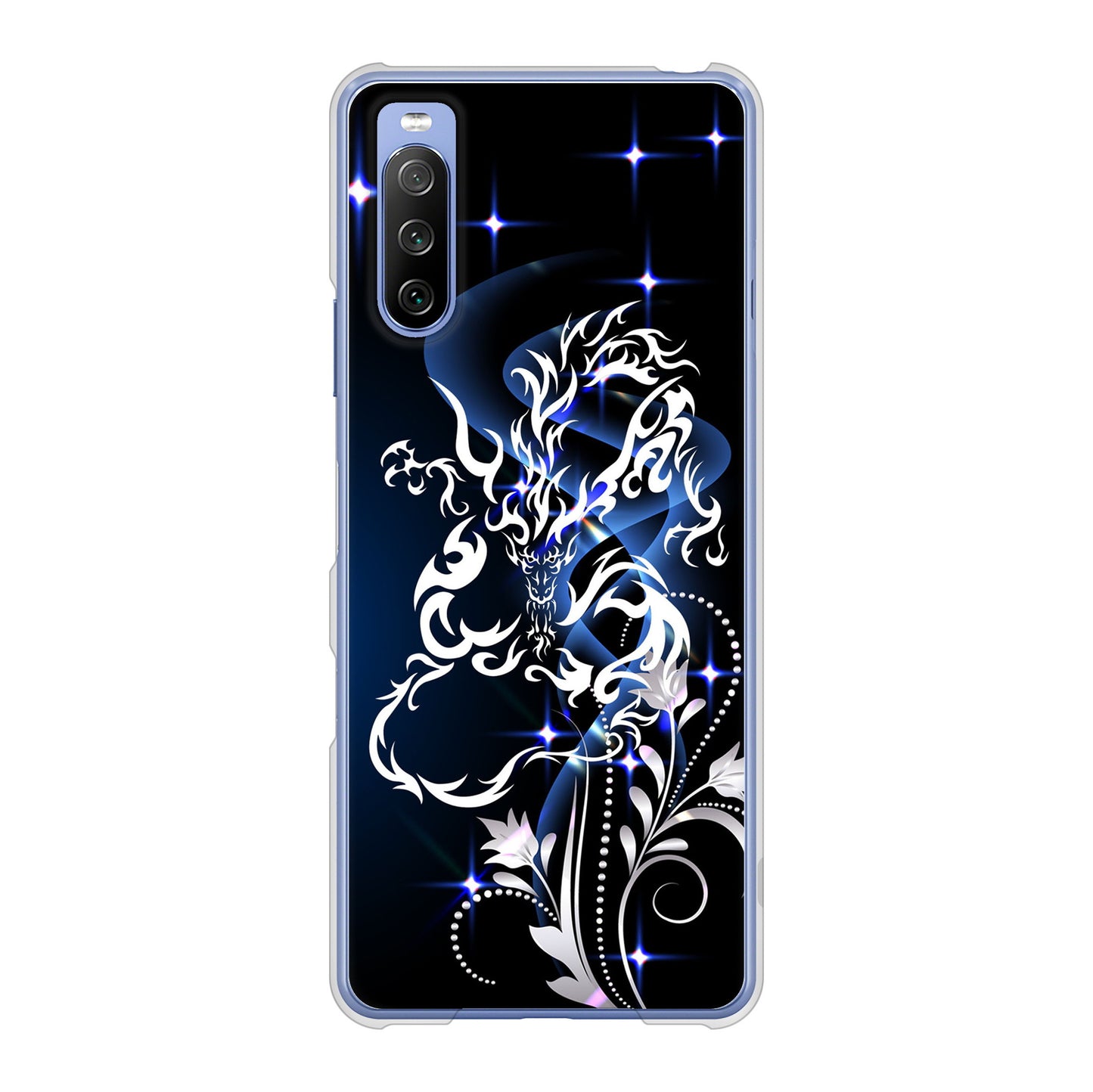 Xperia 10 III SO-52B docomo 高画質仕上げ 背面印刷 ハードケース ドラゴン