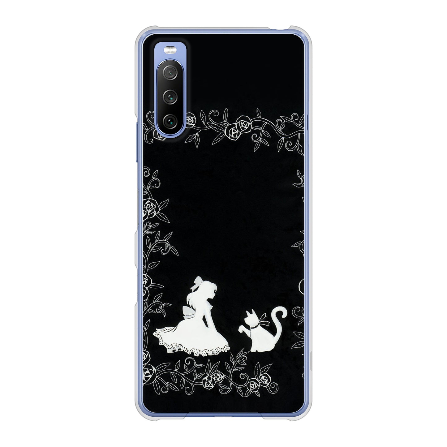 Xperia 10 III SO-52B docomo 高画質仕上げ 背面印刷 ハードケース お姫様とネコ