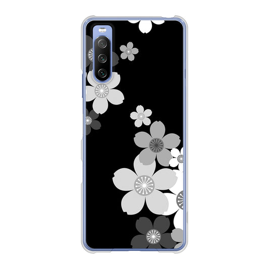 Xperia 10 III SO-52B docomo 高画質仕上げ 背面印刷 ハードケース 【1334 桜のフレーム】