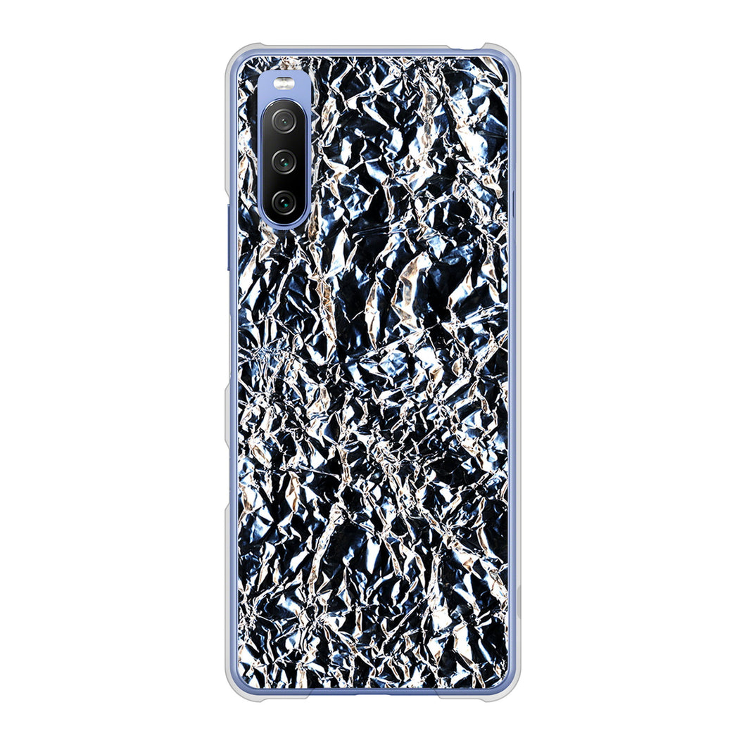 Xperia 10 III SO-52B docomo 高画質仕上げ 背面印刷 ハードケース 【EK835 スタイリッシュアルミシルバー】