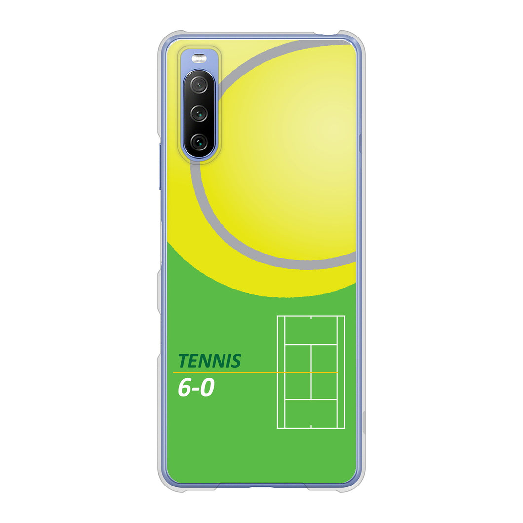 Xperia 10 III SO-52B docomo 高画質仕上げ 背面印刷 ハードケース 【IB920 TENNIS】
