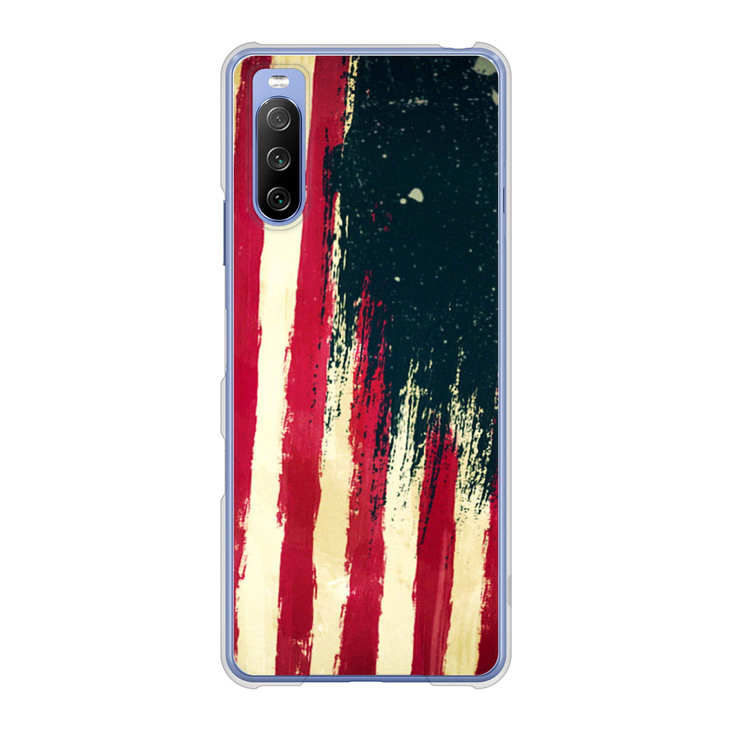 Xperia 10 III SO-52B docomo 高画質仕上げ 背面印刷 ハードケース 【MI805 ヴィンテージアメリカ】