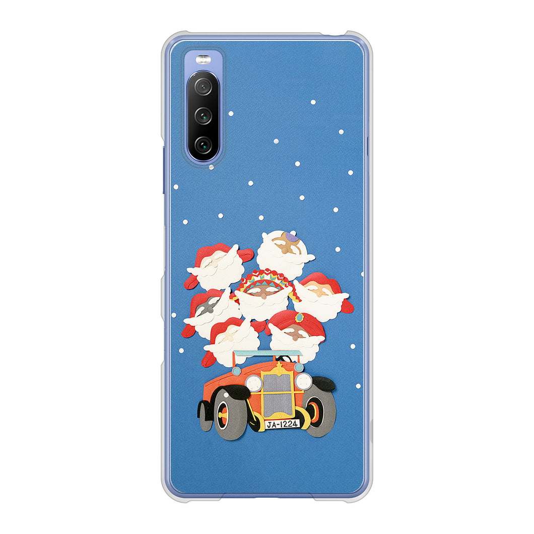 Xperia 10 III SO-52B docomo 高画質仕上げ 背面印刷 ハードケース クリスマス