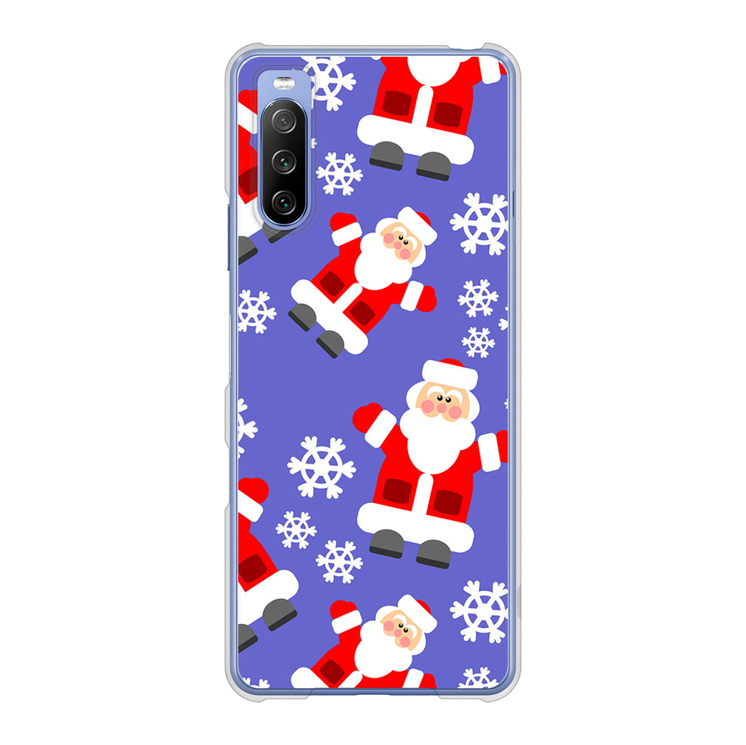 Xperia 10 III SO-52B docomo 高画質仕上げ 背面印刷 ハードケース クリスマス