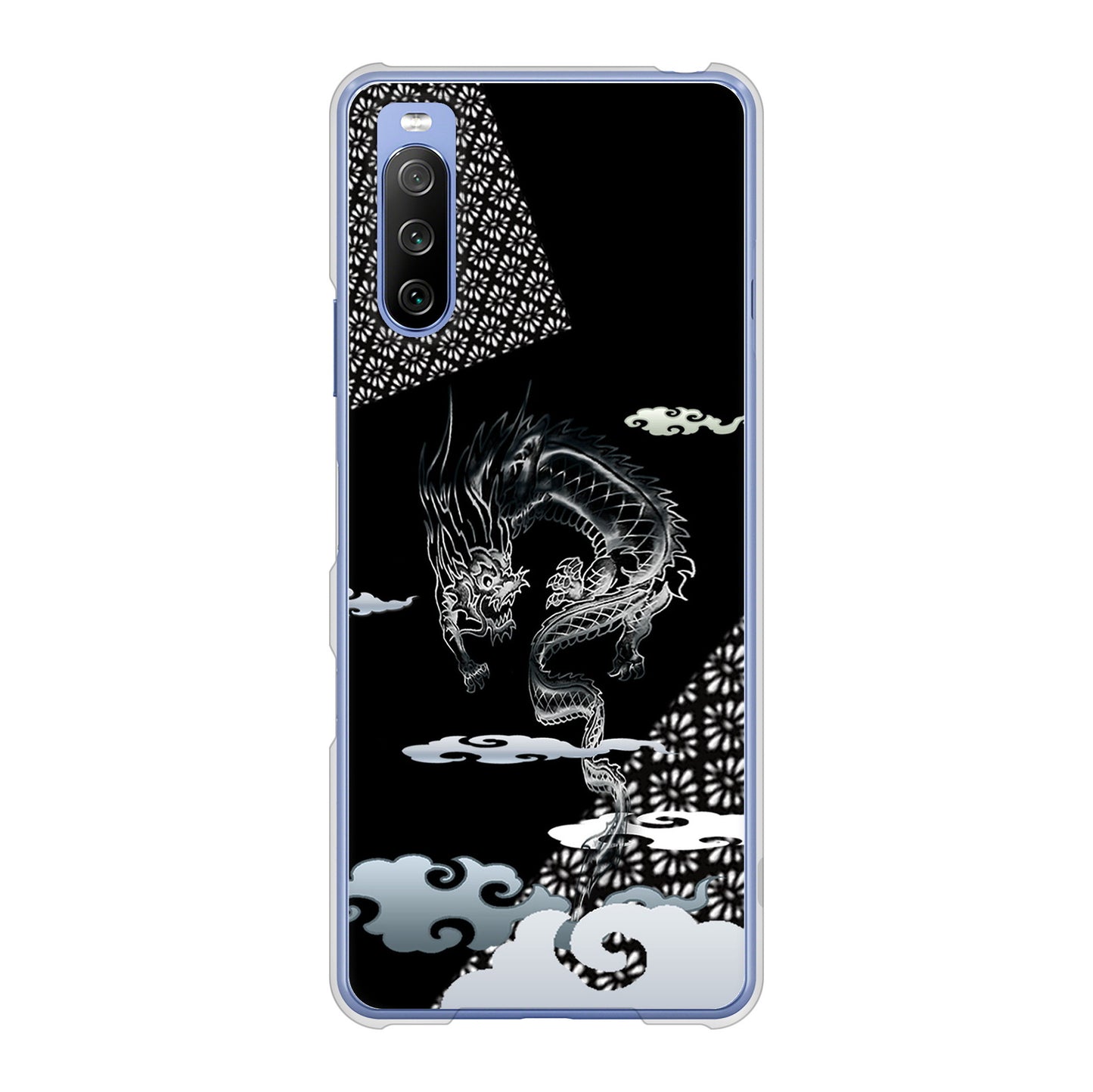 Xperia 10 III SO-52B docomo 高画質仕上げ 背面印刷 ハードケース 雲竜