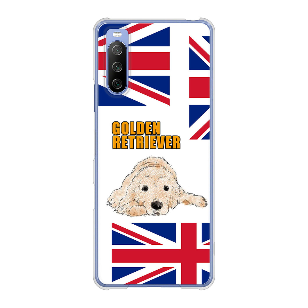 Xperia 10 III SO-52B docomo 高画質仕上げ 背面印刷 ハードケース ゴールデンレトリバー