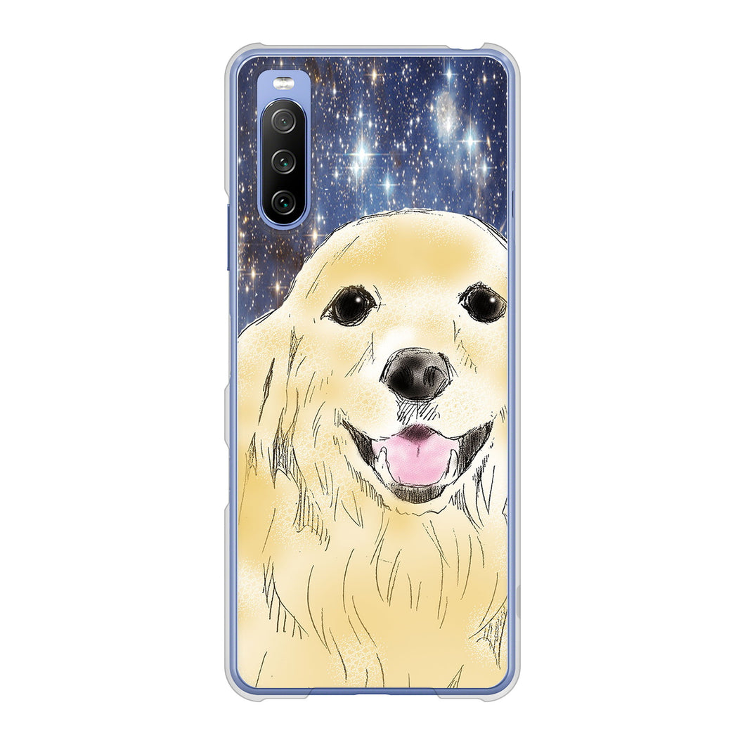 Xperia 10 III SO-52B docomo 高画質仕上げ 背面印刷 ハードケース ゴールデンレトリバー