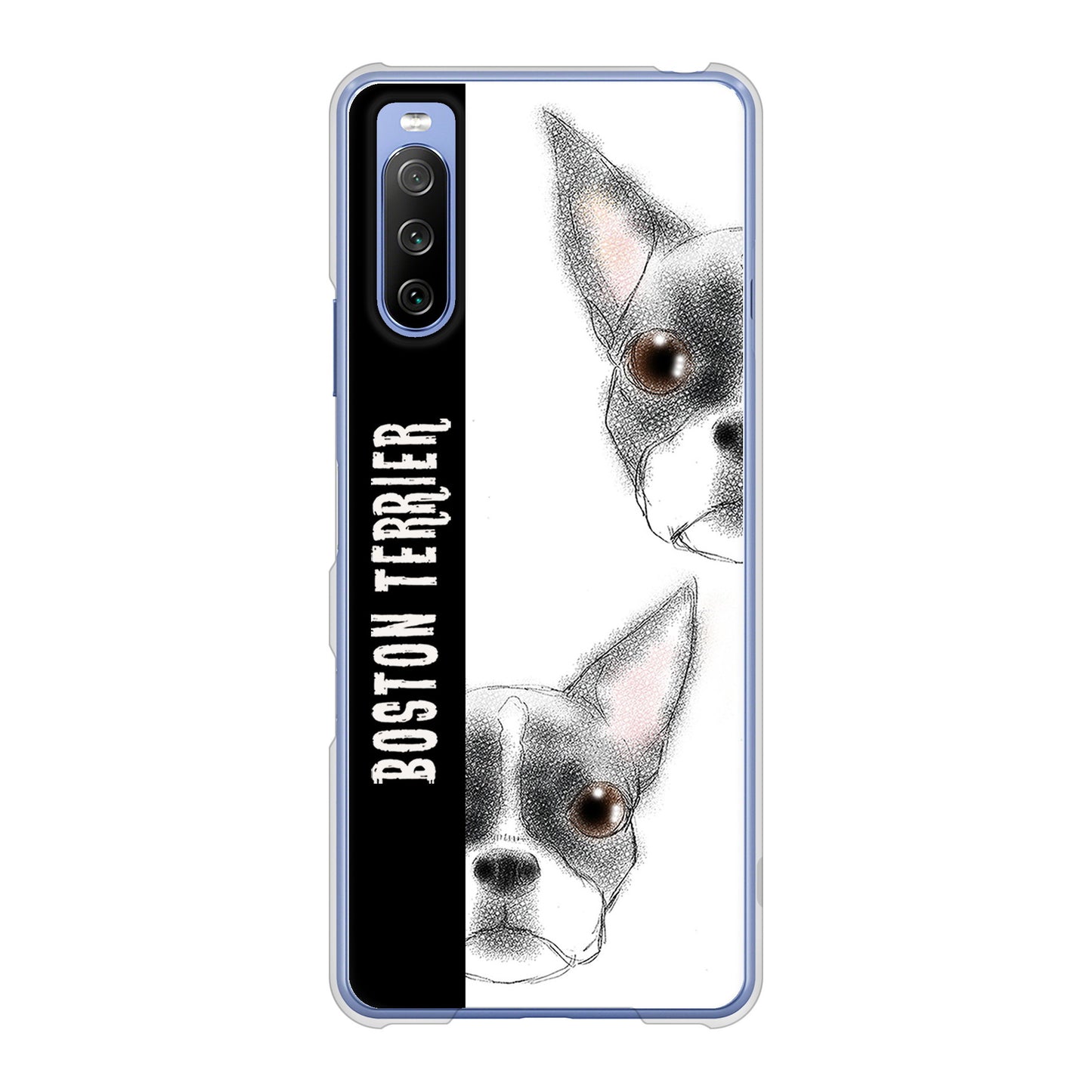 Xperia 10 III SO-52B docomo 高画質仕上げ 背面印刷 ハードケース ボストンテリア