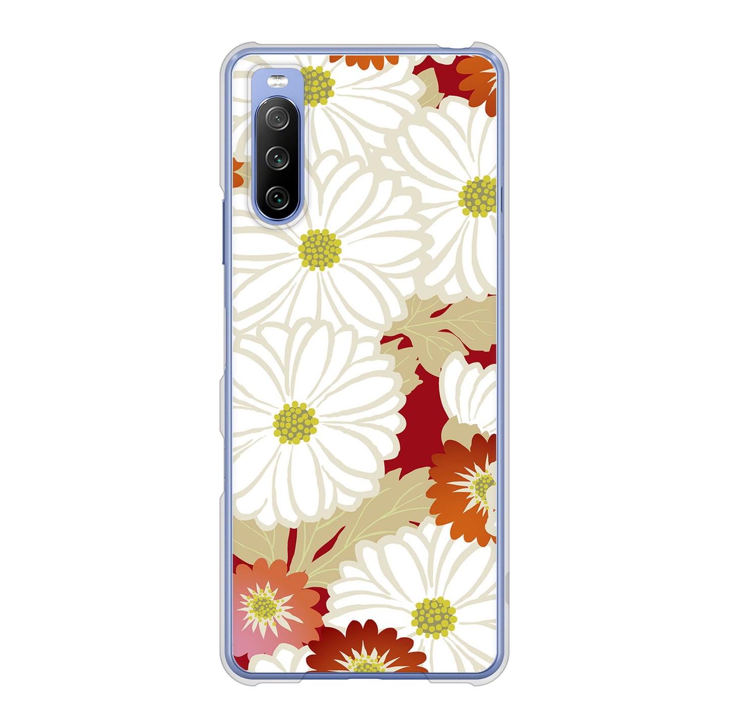 Xperia 10 III SO-52B docomo 高画質仕上げ 背面印刷 ハードケース 和花柄