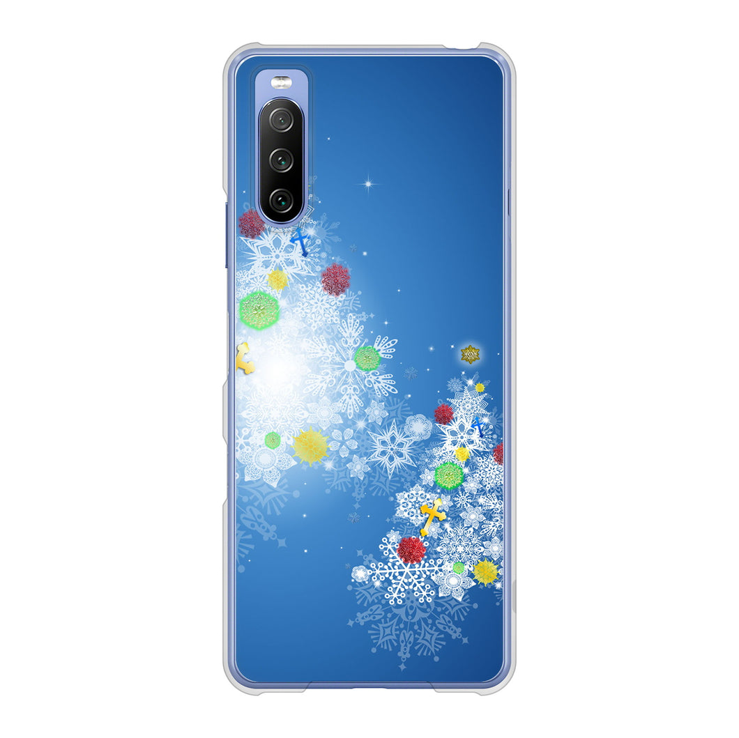 Xperia 10 III SO-52B docomo 高画質仕上げ 背面印刷 ハードケース クリスマス