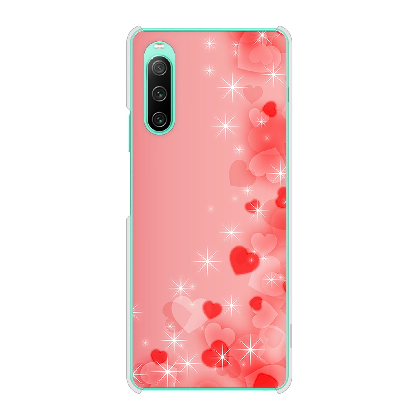 Xperia 10 IV SO-52C docomo 高画質仕上げ 背面印刷 ハードケース 【003 ハート色の夢】