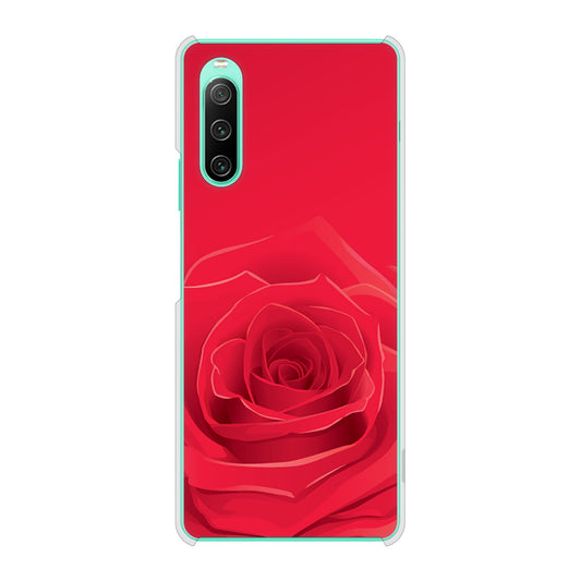Xperia 10 IV SO-52C docomo 高画質仕上げ 背面印刷 ハードケース バラ