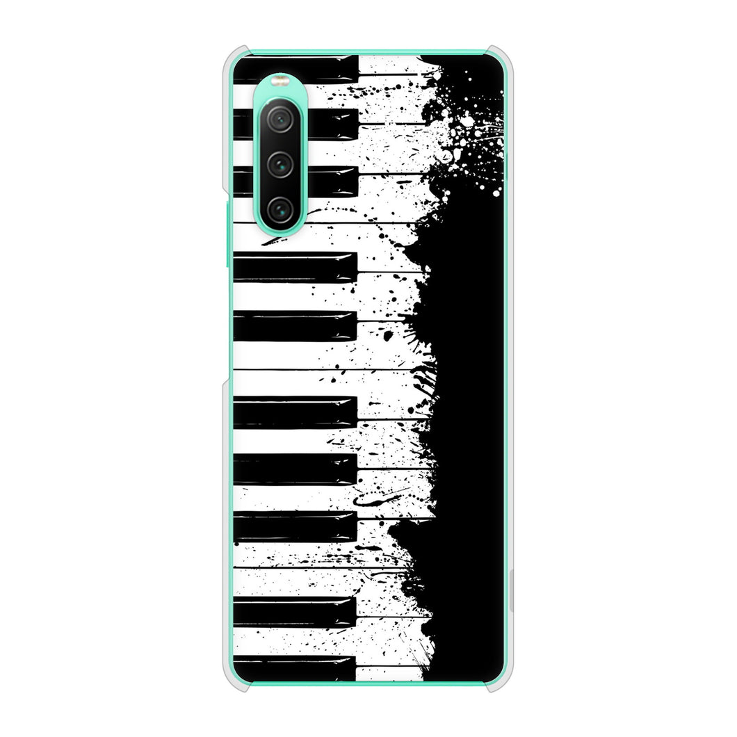 Xperia 10 IV SO-52C docomo 高画質仕上げ 背面印刷 ハードケース ピアノ