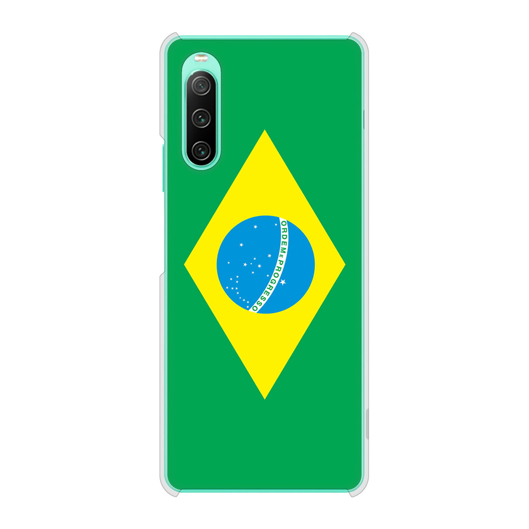 Xperia 10 IV SO-52C docomo 高画質仕上げ 背面印刷 ハードケース 国旗