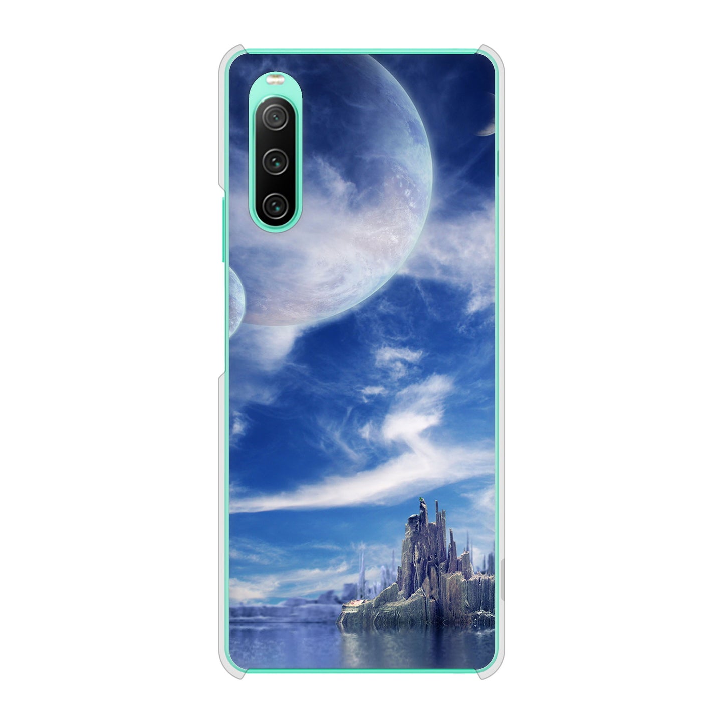 Xperia 10 IV SO-52C docomo 高画質仕上げ 背面印刷 ハードケース 【1270 広がる宇宙】