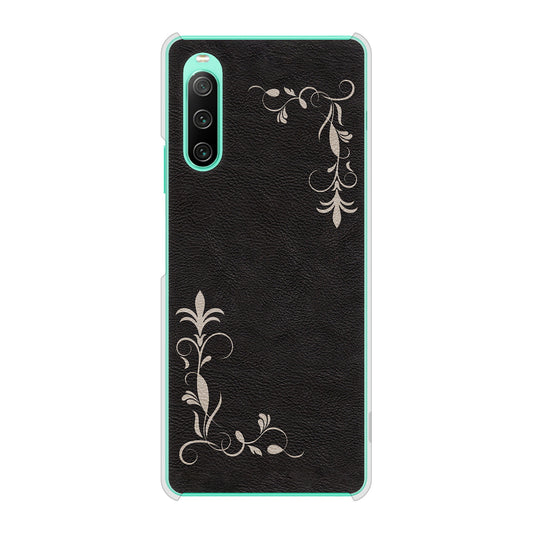 Xperia 10 IV SO-52C docomo 高画質仕上げ 背面印刷 ハードケース 【EK825 レザー風グラスフレーム】