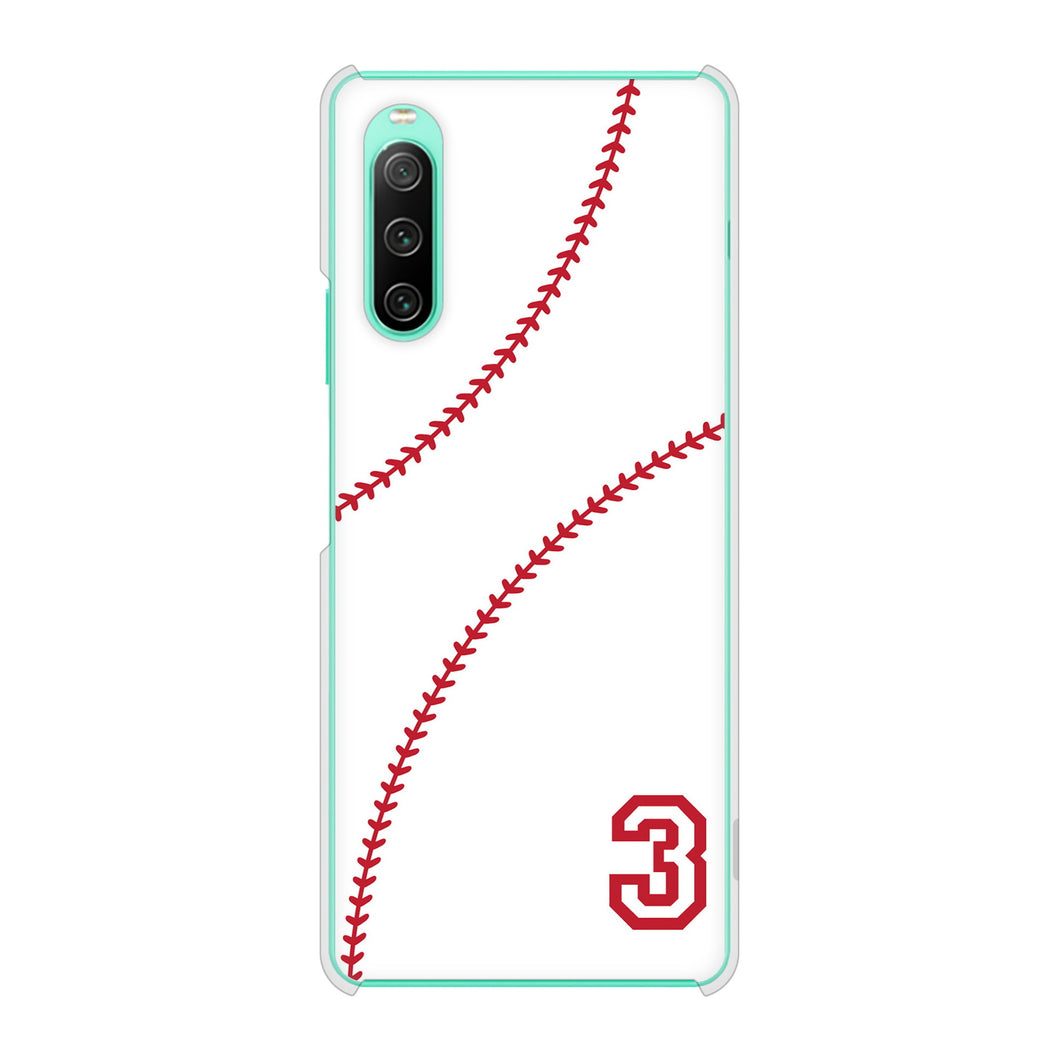 Xperia 10 IV SO-52C docomo 高画質仕上げ 背面印刷 ハードケース baseball