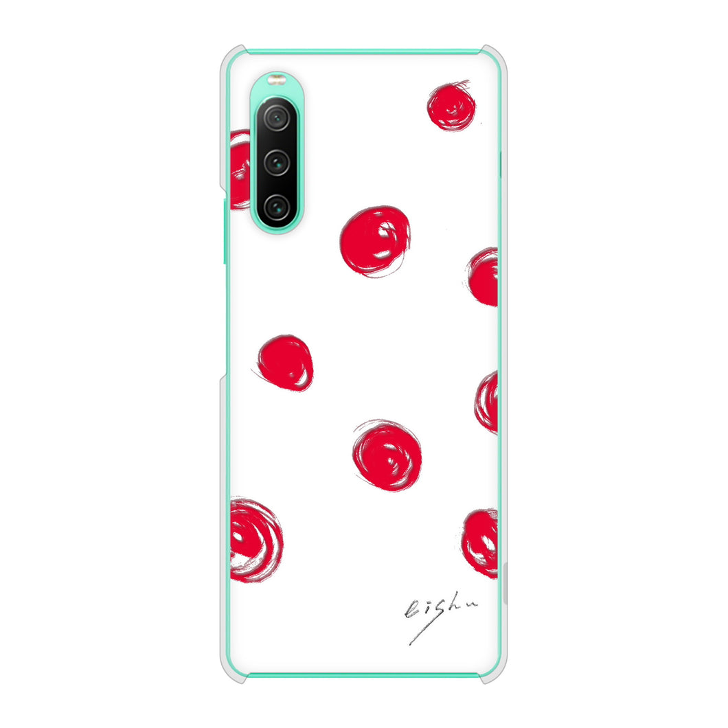 Xperia 10 IV SO-52C docomo 高画質仕上げ 背面印刷 ハードケース 大野詠舟 手描きシンプル