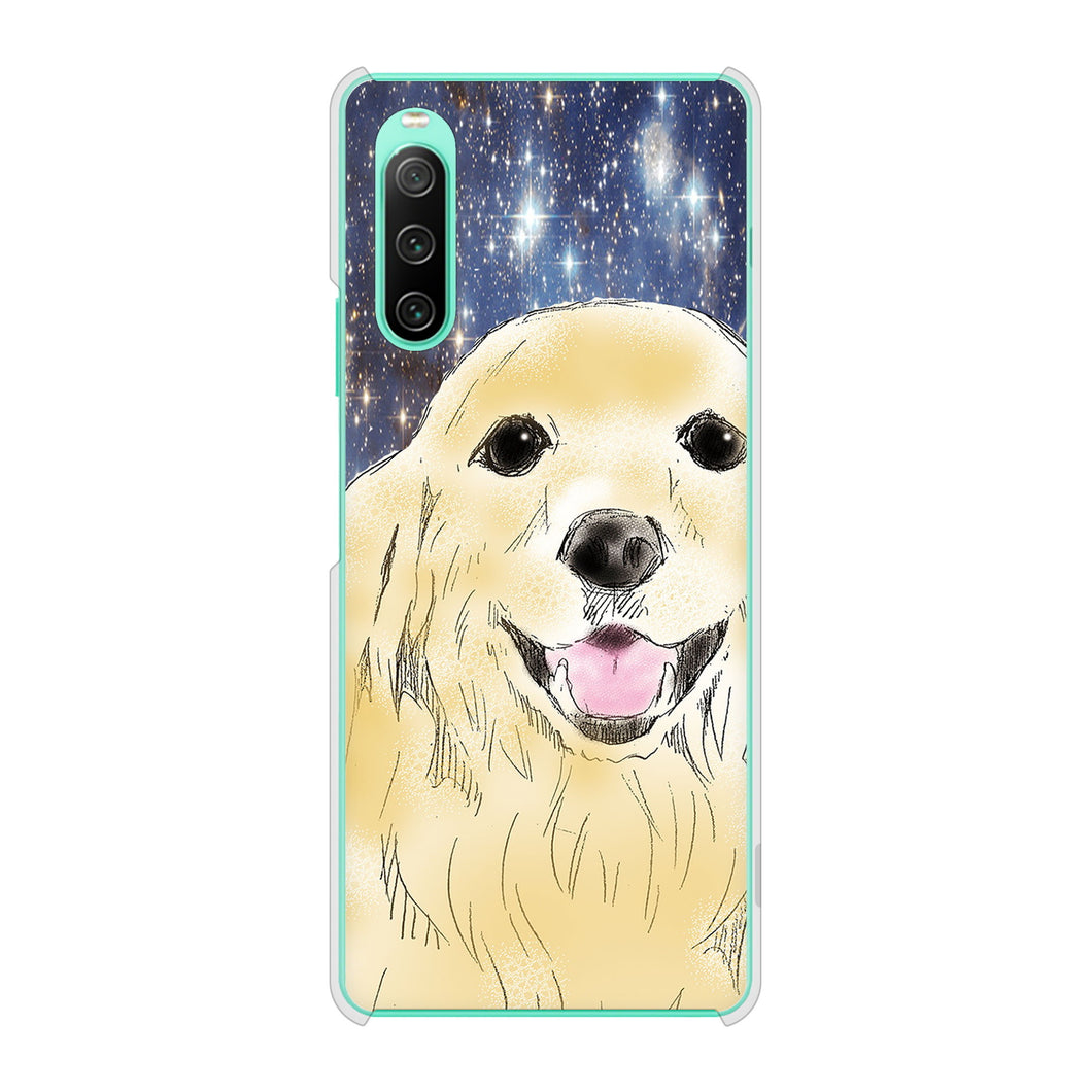 Xperia 10 IV SO-52C docomo 高画質仕上げ 背面印刷 ハードケース ゴールデンレトリバー