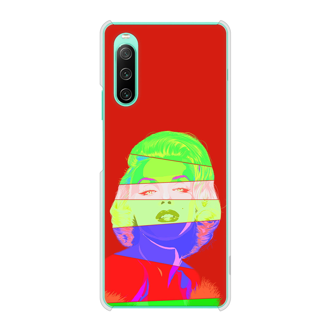 Xperia 10 IV SO-52C docomo 高画質仕上げ 背面印刷 ハードケース マリリンモンローデザイン