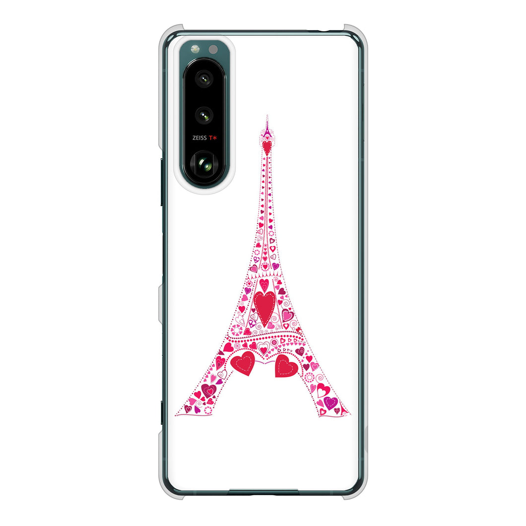 Xperia 5 III SO-53B docomo 高画質仕上げ 背面印刷 ハードケース LOVE フランス