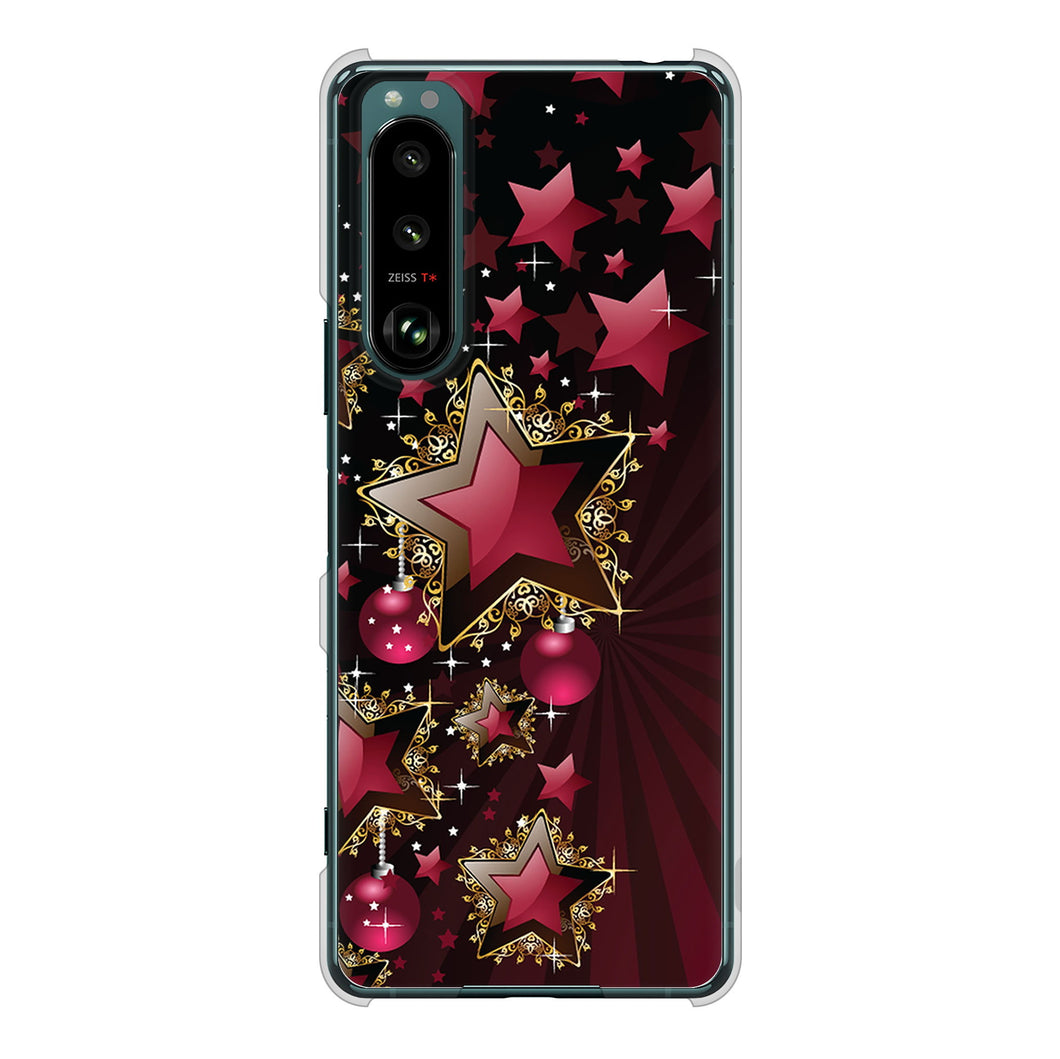 Xperia 5 III SO-53B docomo 高画質仕上げ 背面印刷 ハードケース 【434 星の壁】