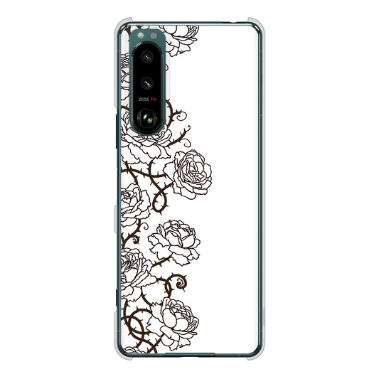 Xperia 5 III SO-53B docomo 高画質仕上げ 背面印刷 ハードケース 【467 イバラ】