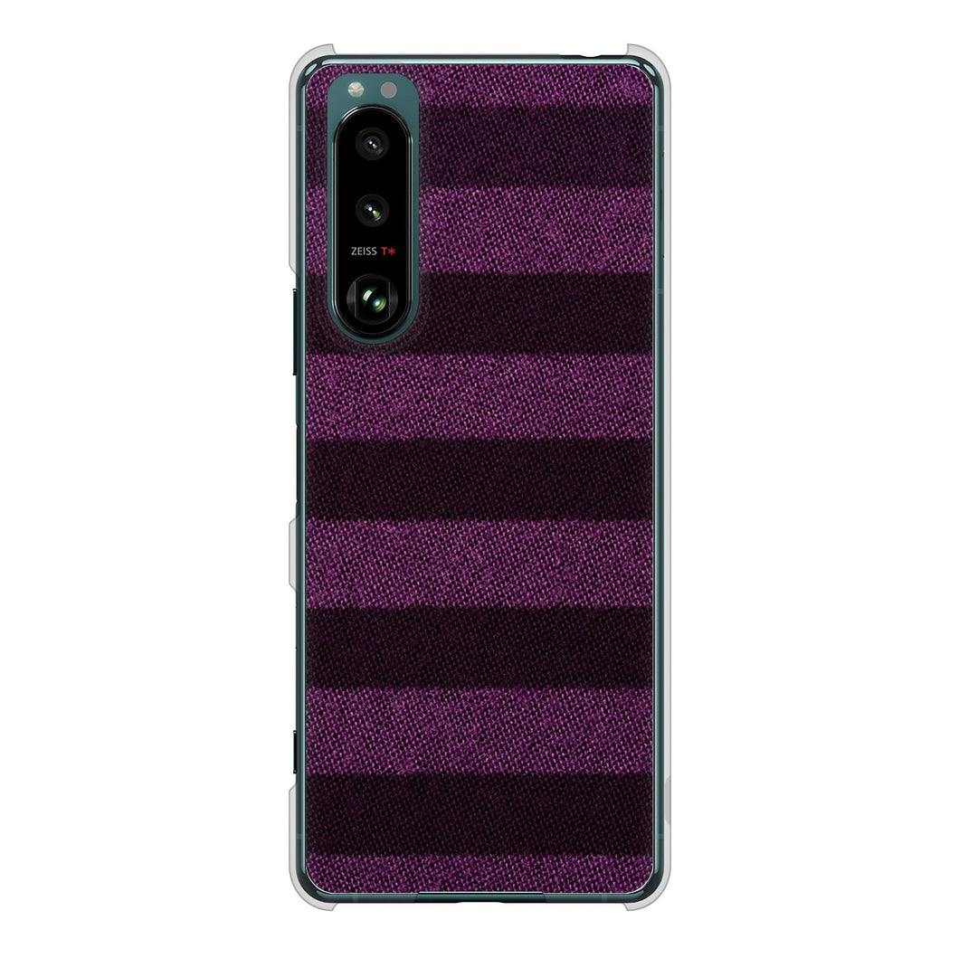 Xperia 5 III SO-53B docomo 高画質仕上げ 背面印刷 ハードケース シンプルボーダー