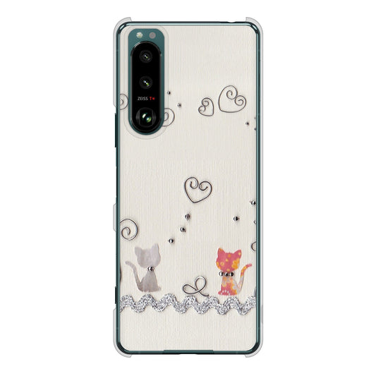 Xperia 5 III SO-53B docomo 高画質仕上げ 背面印刷 ハードケース クラフト写真ネコ