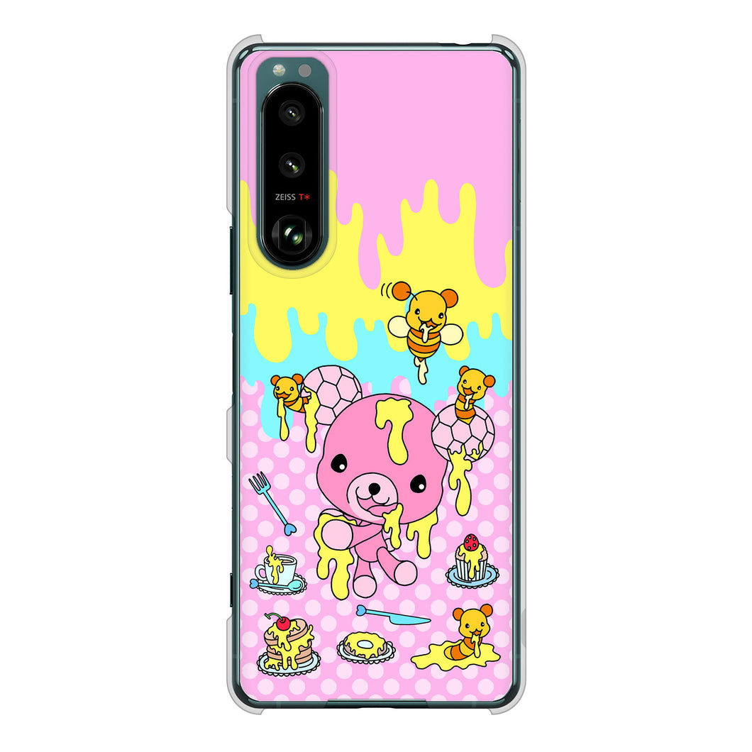 Xperia 5 III SO-53B docomo 高画質仕上げ 背面印刷 ハードケース むかいあぐる ハニベア
