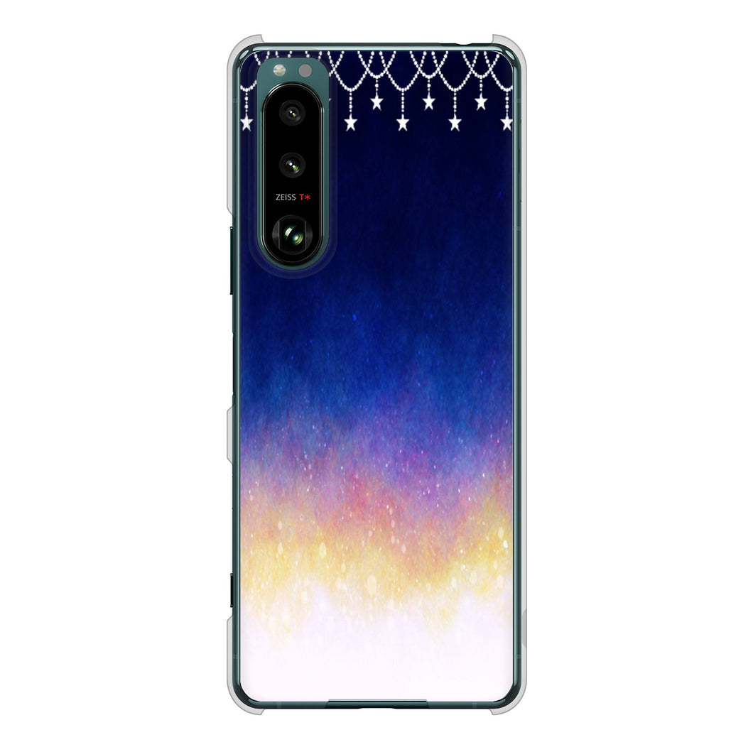 Xperia 5 III SO-53B docomo 高画質仕上げ 背面印刷 ハードケース 【MI803 冬の夜空】