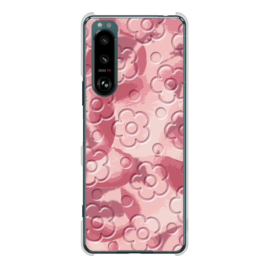 Xperia 5 III SO-53B docomo 高画質仕上げ 背面印刷 ハードケース フラワーヴェルニ