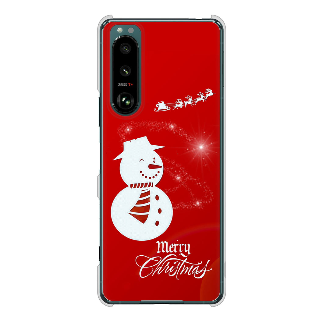 Xperia 5 III SO-53B docomo 高画質仕上げ 背面印刷 ハードケース クリスマス