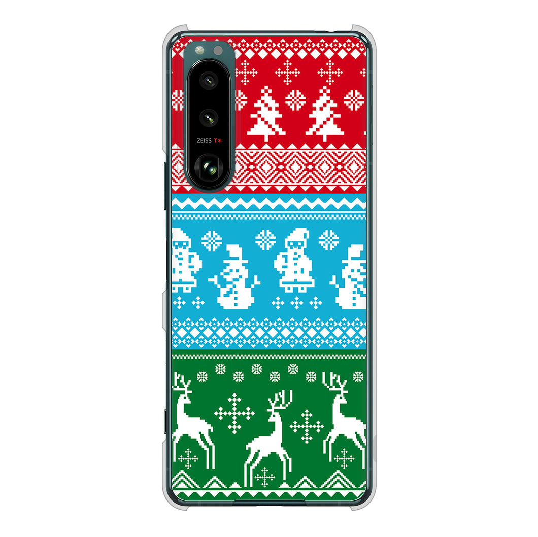 Xperia 5 III SO-53B docomo 高画質仕上げ 背面印刷 ハードケース クリスマス