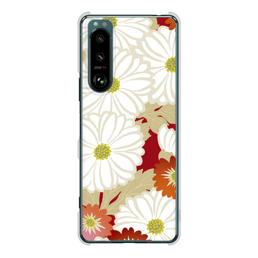 Xperia 5 III SO-53B docomo 高画質仕上げ 背面印刷 ハードケース 和花柄