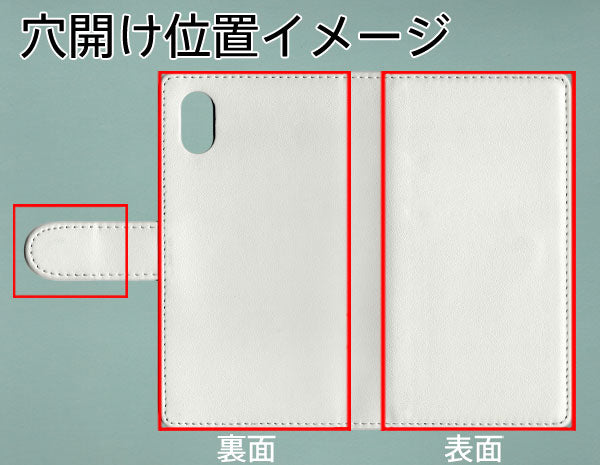 Xperia Ace III SO-53C docomo スマホケース 手帳型 三つ折りタイプ レター型 ツートン モノトーンカラー 花柄