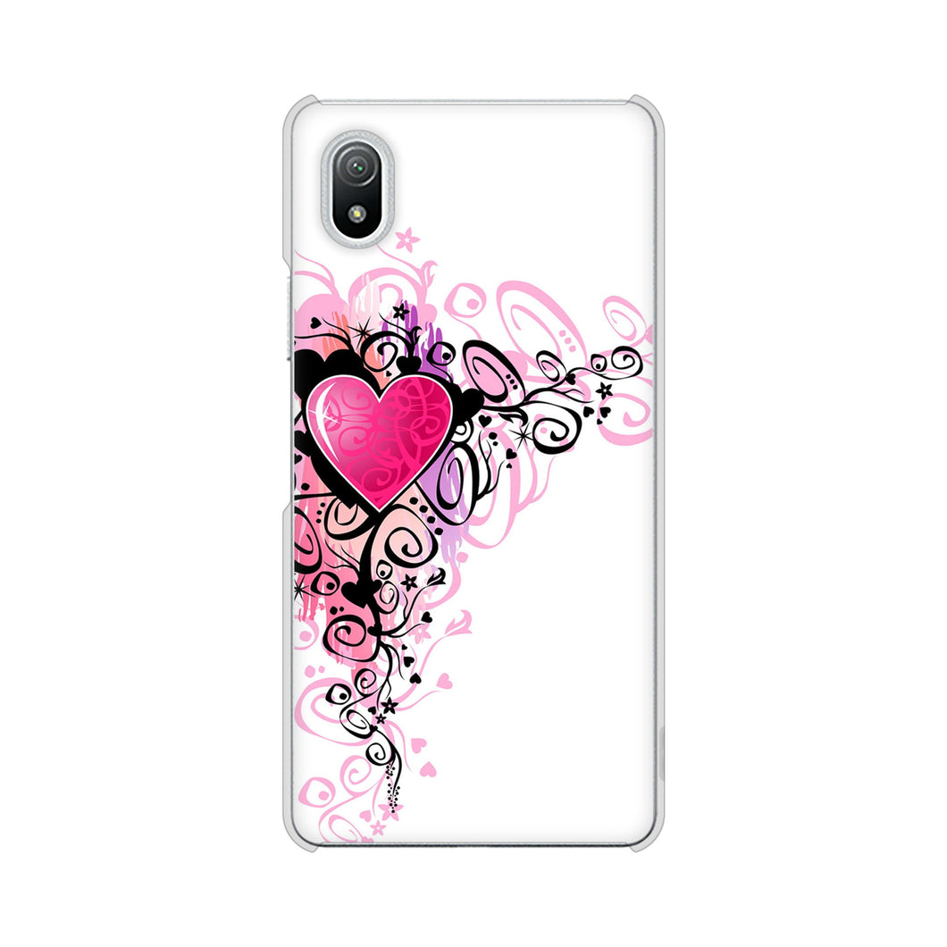 Xperia Ace III SO-53C docomo 高画質仕上げ 背面印刷 ハードケース きらめきハート