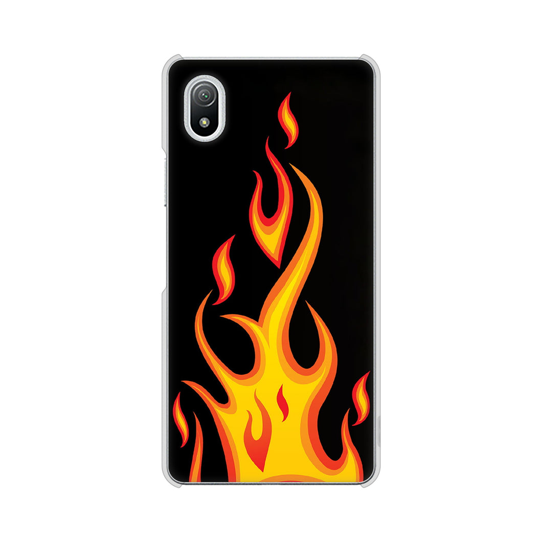 Xperia Ace III SO-53C docomo 高画質仕上げ 背面印刷 ハードケース 【010 ファイヤー】