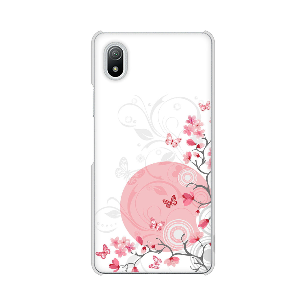 Xperia Ace III SO-53C docomo 高画質仕上げ 背面印刷 ハードケース バタフライ